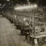 grayscale photo of a restaurant